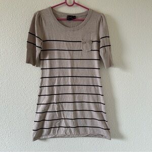Take Out Y2K Tunic Dress Stripe Pullover Gilmore Fall women’s Small Casual